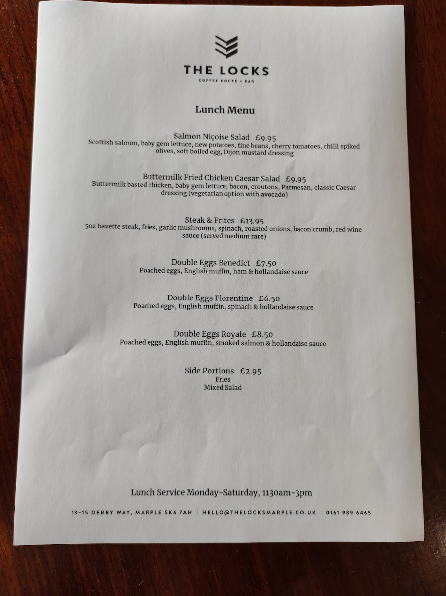 Menu The Locks Coffee House + Bar-6